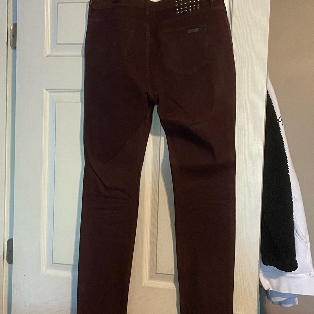 Burgundy Jeans
